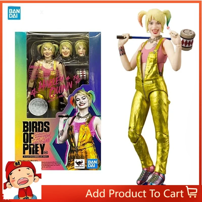 Bandai Birds of Prey Anime Figure SHF Harley Quinn Action Figure Collectibles Model High Poseability Toys for Boys Gift
Bandai Birds of Prey Anime Figure SHF Harley Quinn Action Figure Collectibles Model High Poseability Toys for Boys Gift