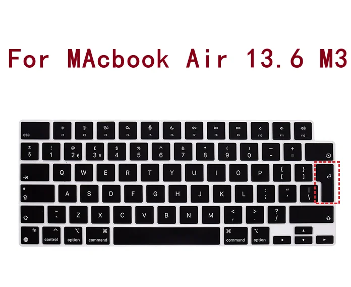 Для MacBook Air 13,6 M3 A3113 M2 A2681/MacBook Air 15 M3 A3114 M2 A2941/Mac Pro 14 M3 M2 M1 силиконовый чехол для клавиатуры
Для MacBook Air 13,6 M3 A3113 M2 A2681/MacBook Air 15 M3 A3114 M2 A2941/Mac Pro 14 M3 M2 M1 силиконовый чехол для клавиатуры