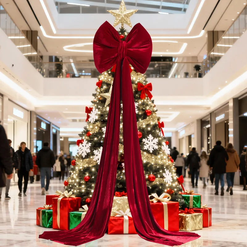 Wine Red Bow Soft Extra-Large Christmas Bow Velvet Christmas Bow Rich-Colored For Outdoor Activities Garland Decoration
Wine Red Bow Soft Extra-Large Christmas Bow Velvet Christmas Bow Rich-Colored For Outdoor Activities Garland Decoration