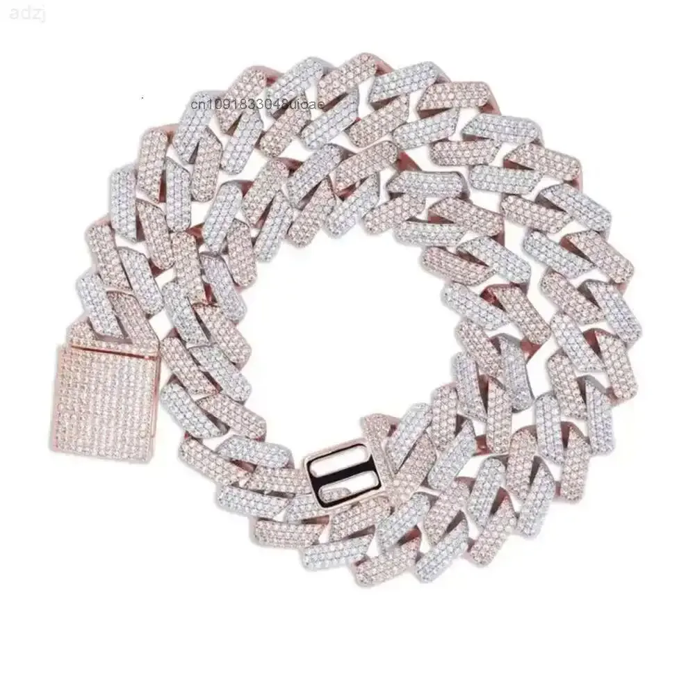 Two-tone 925 Sterling Silver Moissnaite Diamond Iced Out Miami Cuban Link Chain Necklaces
Two-tone 925 Sterling Silver Moissnaite Diamond Iced Out Miami Cuban Link Chain Necklaces