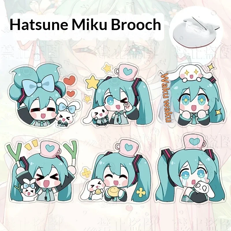 Акриловая брошь Хацунэ Мику с героями мультфильмов, милая виртуальная певица Мику, сумка, декор, подвеска, аксессуары
Акриловая брошь Хацунэ Мику с героями мультфильмов, милая виртуальная певица Мику, сумка, декор, подвеска, аксессуары