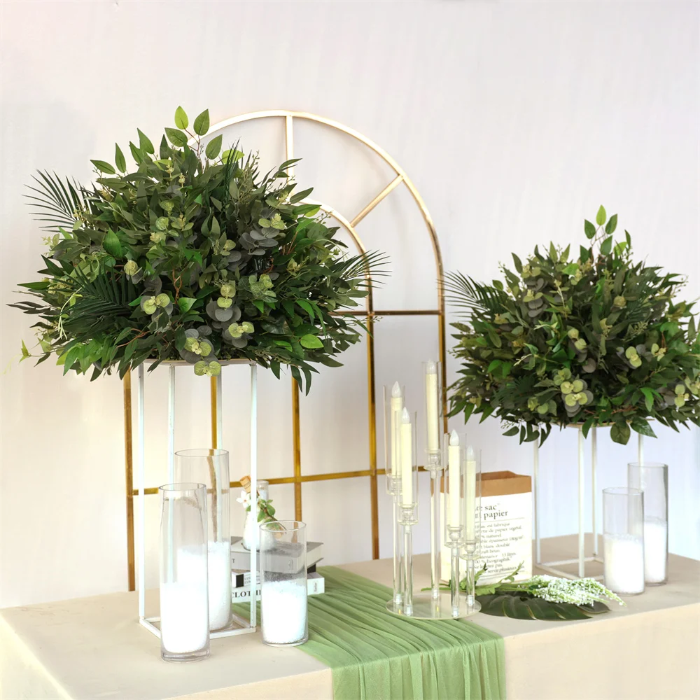 Artificial Greenery Leaves Ball Silk Flower Centerpiece for Wedding Decoration Aisle, Table & Seasonal Party Arrangements HY2594
Artificial Greenery Leaves Ball Silk Flower Centerpiece for Wedding Decoration Aisle, Table & Seasonal Party Arrangements HY2594