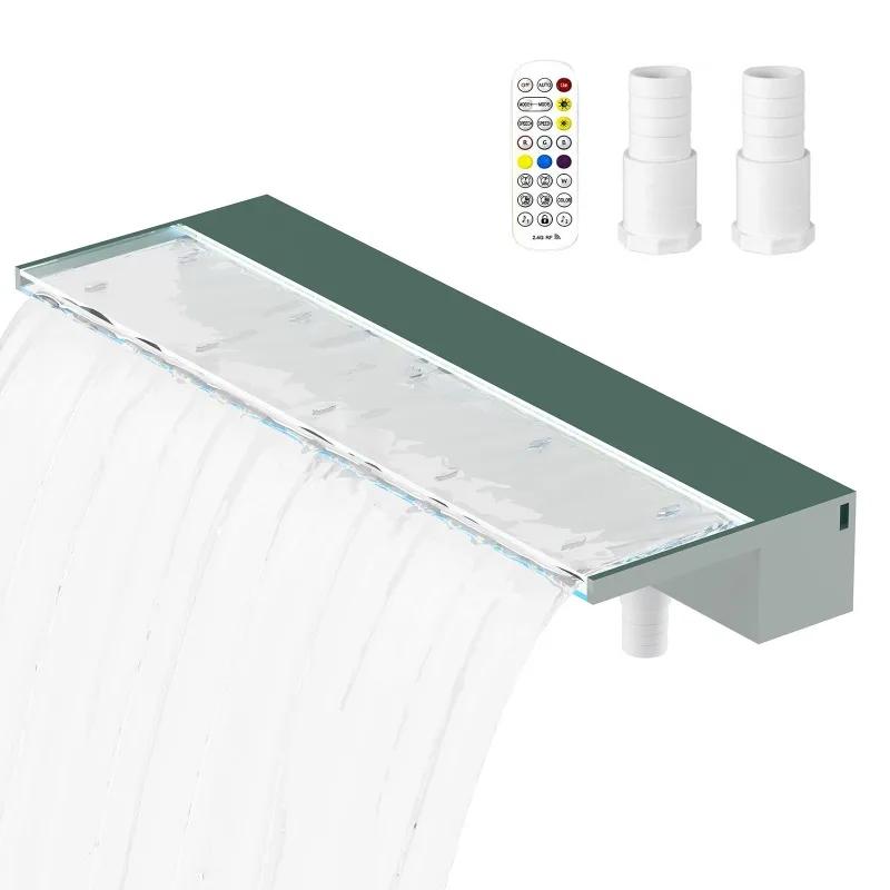 Custom Stainless Steel Waterfall Fountain With Multicolor LED Lights For Outdoor Garden Courtyard Pool And Landscape Decor
Custom Stainless Steel Waterfall Fountain With Multicolor LED Lights For Outdoor Garden Courtyard Pool And Landscape Decor