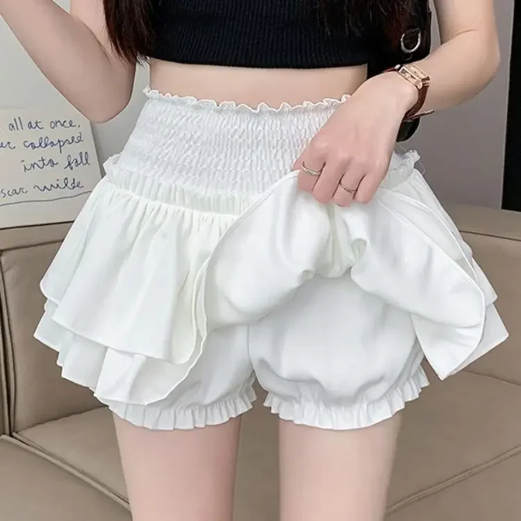 Korean Sweet Mini Skirt Cute Sexy Balletcore Elastic High Waist Ball Gown Ruffle Patchwork Short Lolita Skirt Y2K Women Clothing
Korean Sweet Mini Skirt Cute Sexy Balletcore Elastic High Waist Ball Gown Ruffle Patchwork Short Lolita Skirt Y2K Women Clothing