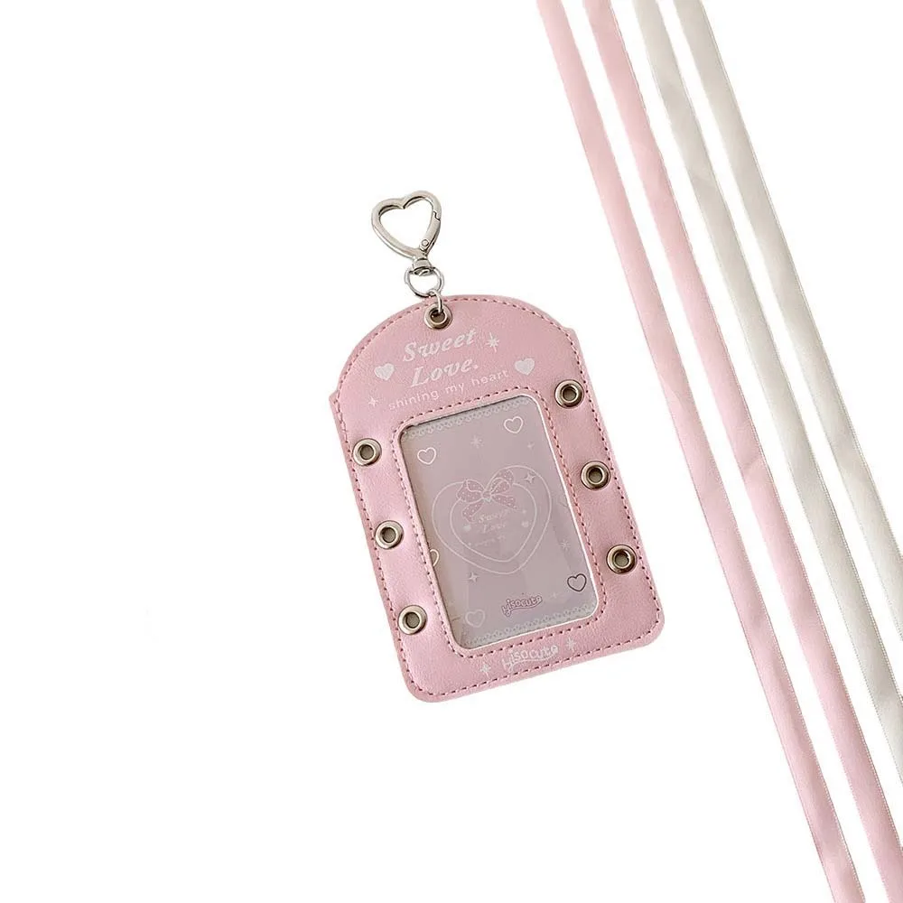 DIY Ballet Ribbon Korean Photocard Holder PU Card Cover Love Heart Pendant Photo Photocard Frame Hanging Decoration Picture
DIY Ballet Ribbon Korean Photocard Holder PU Card Cover Love Heart Pendant Photo Photocard Frame Hanging Decoration Picture