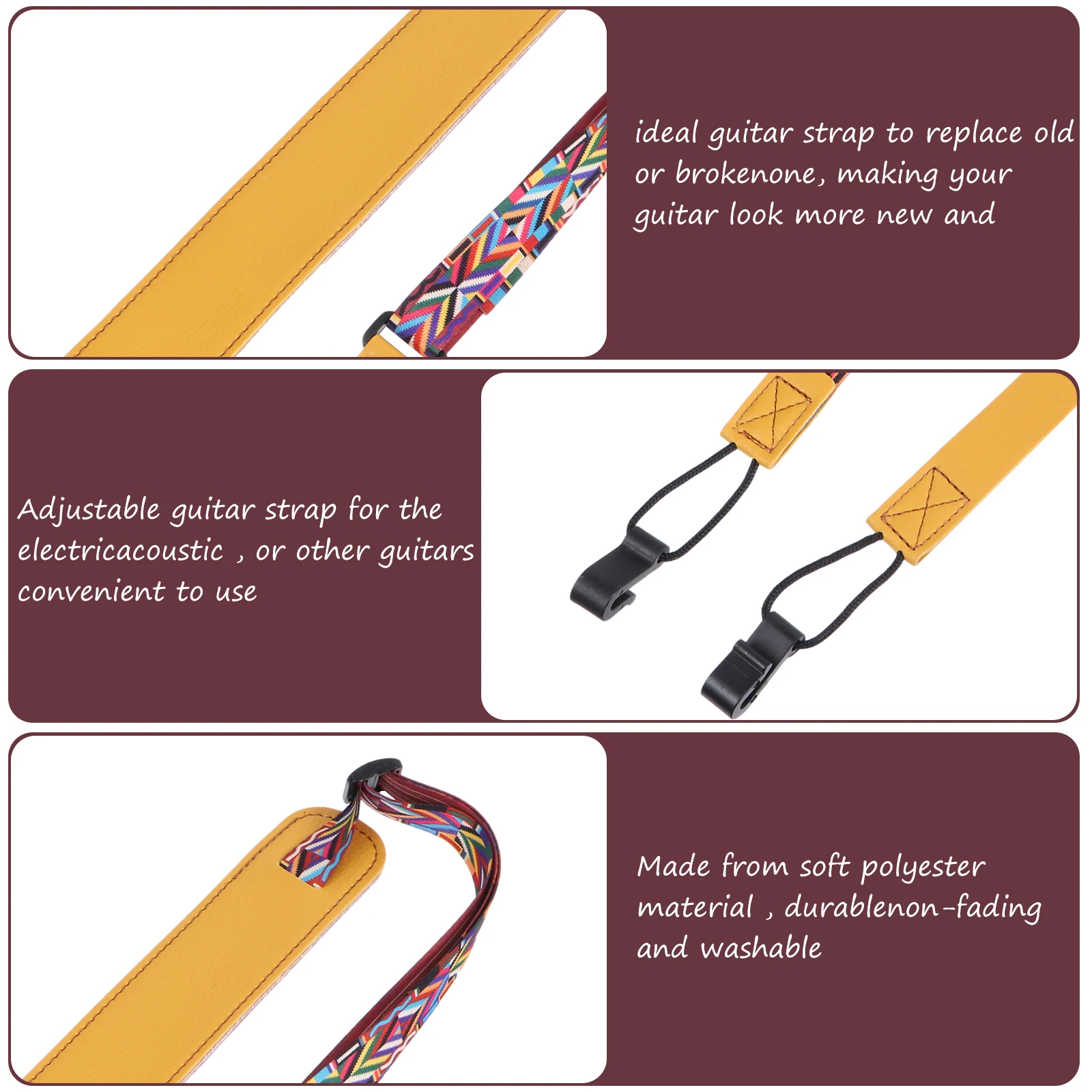 Ukulele Strap Adjustable No Drill Buckle Shoulder Belt Hook Bass Child PU Guitar Accessories String Parts
Ukulele Strap Adjustable No Drill Buckle Shoulder Belt Hook Bass Child PU Guitar Accessories String Parts