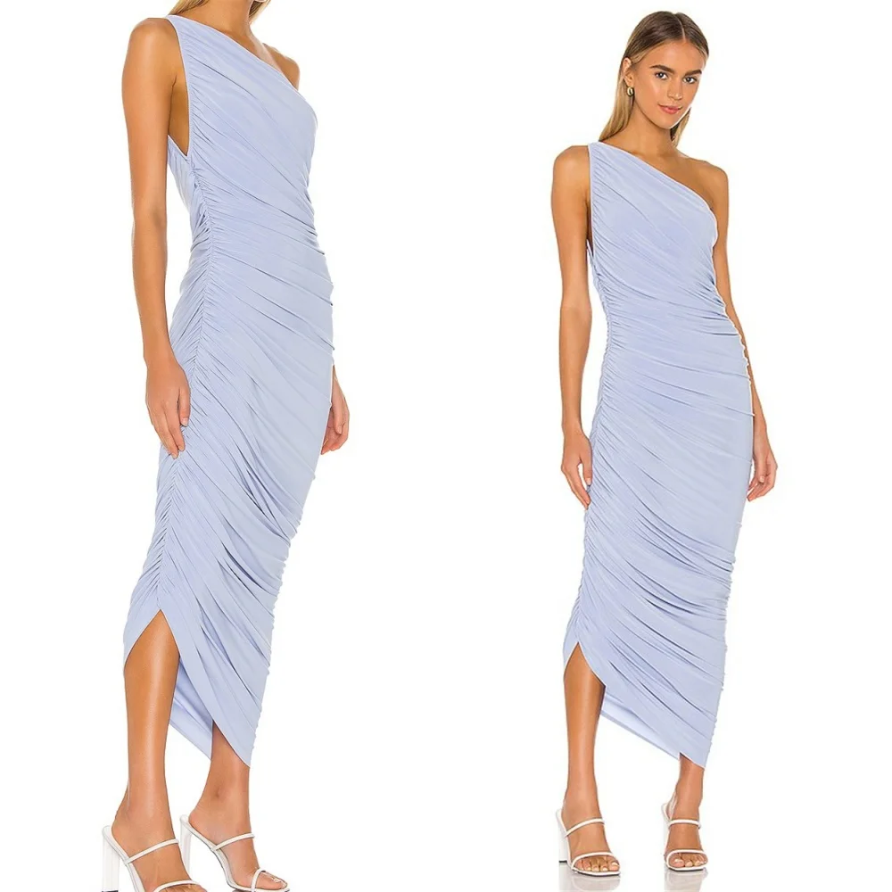 Customized Formal Chiffon Evening Dress Classic One Shoulder Sleeveless Homecoming Dresses Temperament Vestido De Festa
Customized Formal Chiffon Evening Dress Classic One Shoulder Sleeveless Homecoming Dresses Temperament Vestido De Festa