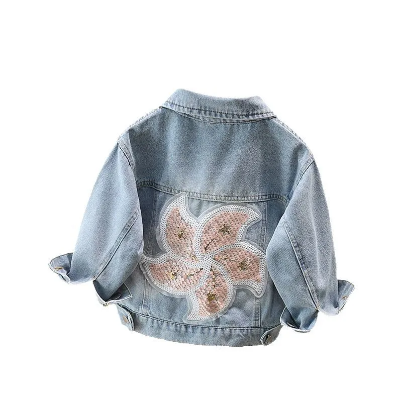 2025 Kids Princess Spring Autumn Denim Jacket with Sequins Floral Jeans Coat for Baby Girl Fashion Casual Clothing Outfit 2-11Y
2025 Kids Princess Spring Autumn Denim Jacket with Sequins Floral Jeans Coat for Baby Girl Fashion Casual Clothing Outfit 2-11Y