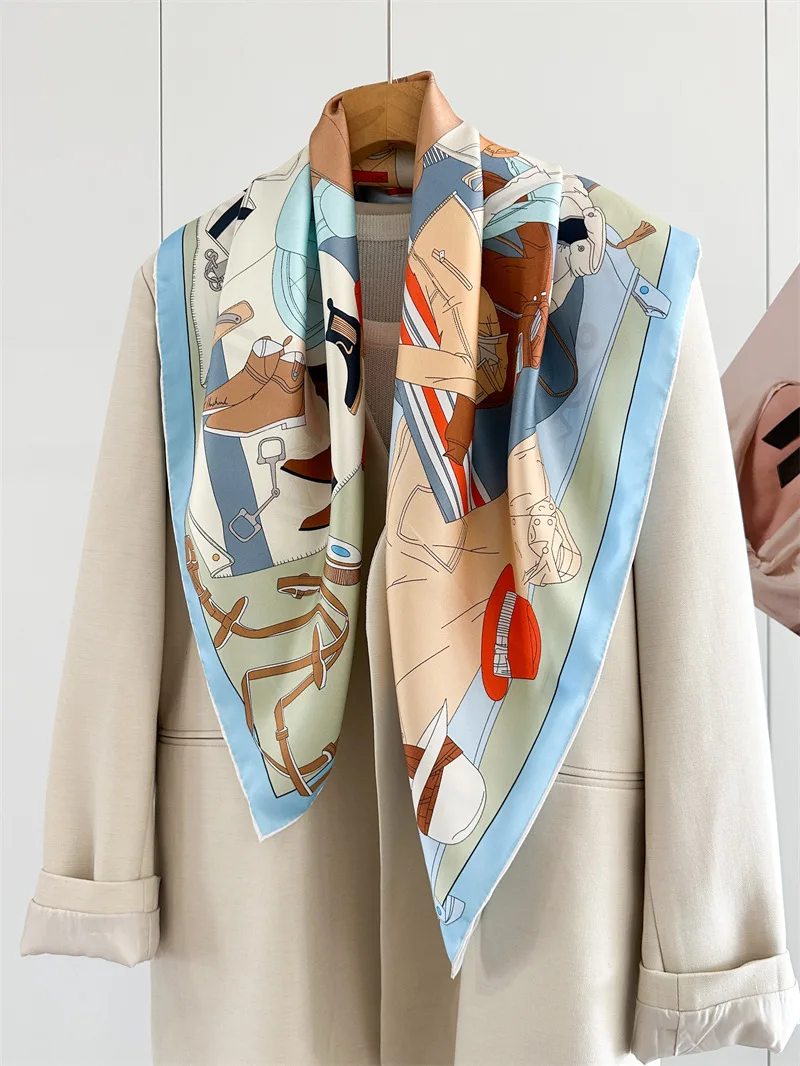 Mulberry Silk Scarf 90CM Square Scarves Rolled Edges Bandanas Luxury Summer Shawls Hair Belt Neck Head Accessories Decoration
Mulberry Silk Scarf 90CM Square Scarves Rolled Edges Bandanas Luxury Summer Shawls Hair Belt Neck Head Accessories Decoration