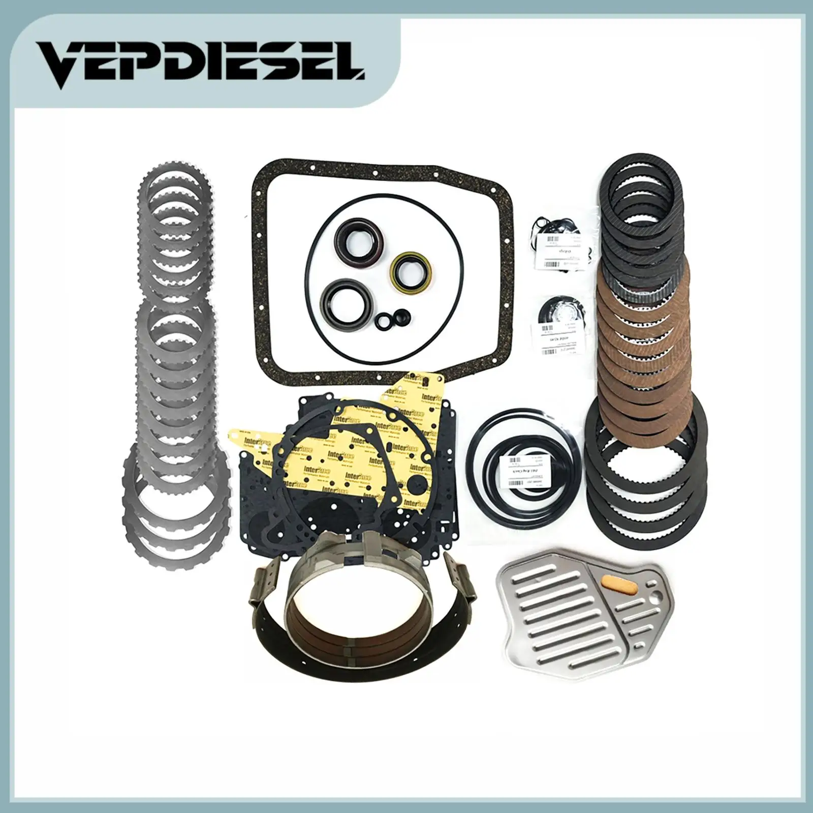 Transmission Master Rebuild Kit Overhaul w/Band Filter For 04-2014 Ford E-150 F-150 Mustang Crown Part# 4R70W 4R75W 4R70E 4R75E
Transmission Master Rebuild Kit Overhaul w/Band Filter For 04-2014 Ford E-150 F-150 Mustang Crown Part# 4R70W 4R75W 4R70E 4R75E