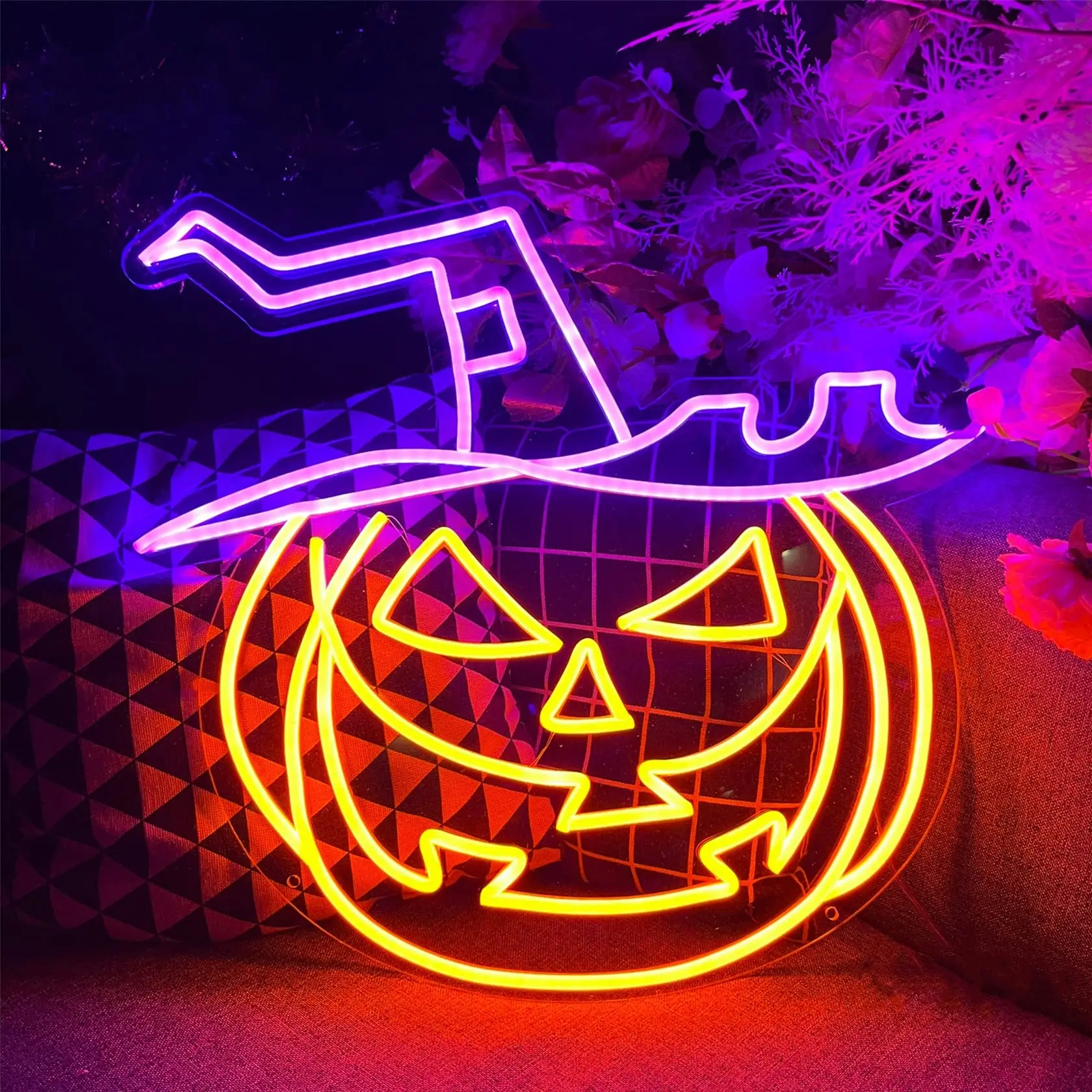 Halloween Decor, Pumpkin Witch Hat Neon Sign, Halloween Neon Signs, Led Festival Party, Home Room Bedroom Wall Decoration
Halloween Decor, Pumpkin Witch Hat Neon Sign, Halloween Neon Signs, Led Festival Party, Home Room Bedroom Wall Decoration