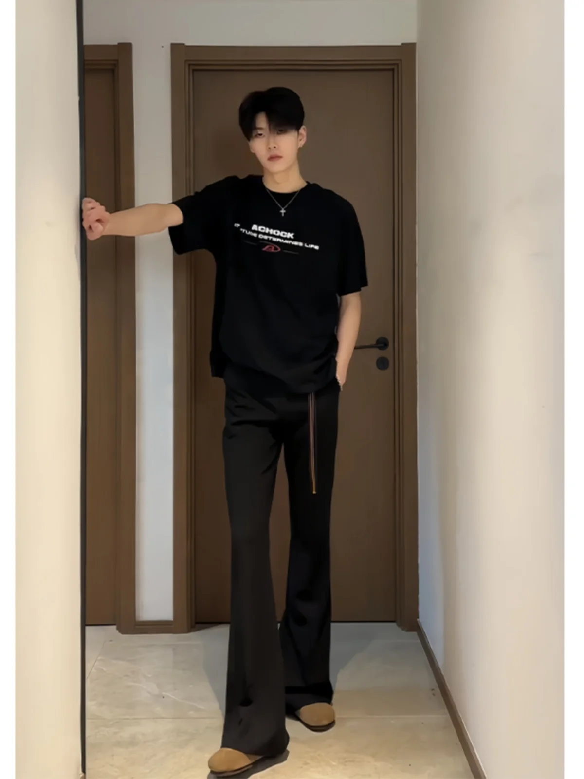 Cleanfit Ice Silk Men's Straight Leg Pants Summer Thin Micro Flared Casual Trousers Drapey Comfortable mid Waist Straight Tube
Cleanfit Ice Silk Men's Straight Leg Pants Summer Thin Micro Flared Casual Trousers Drapey Comfortable mid Waist Straight Tube
