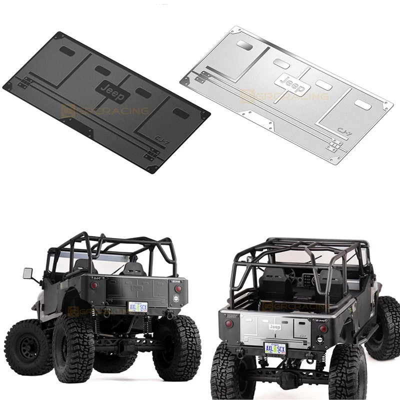 Tailgate Stainless Steel Decorative Sheet Metal Simulation Car Shell Protection for 1/10 RC Crawler Car Traxxas SCXIII CJ-7 DIY
Tailgate Stainless Steel Decorative Sheet Metal Simulation Car Shell Protection for 1/10 RC Crawler Car Traxxas SCXIII CJ-7 DIY