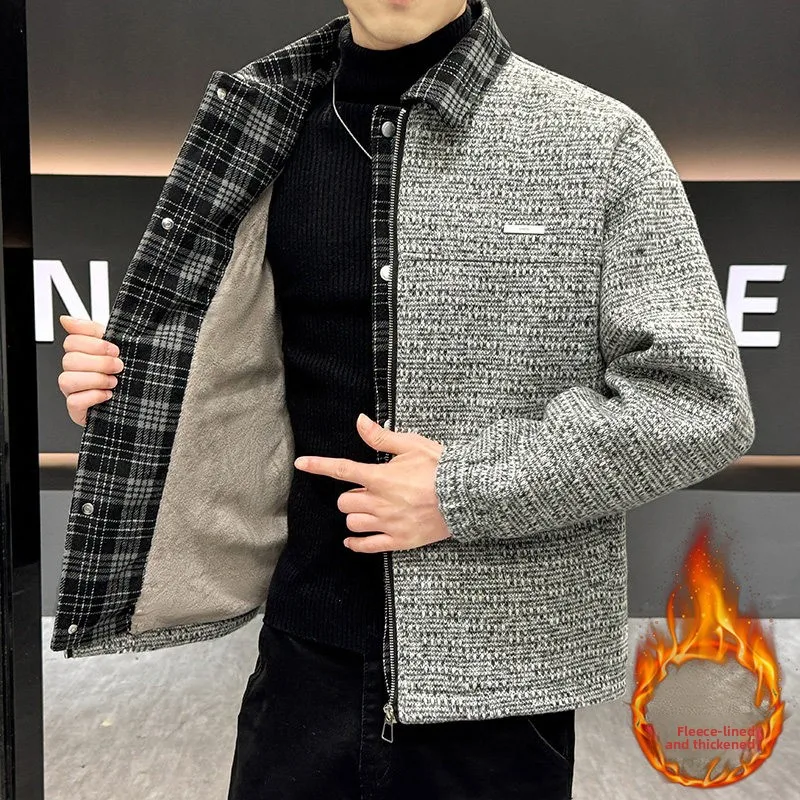 Men's Winter Faion Thiened Fce Lined Casual irt Collar Jaet Outerwear Stand Fit Long Sve Polyester Fiber
Men's Winter Faion Thiened Fce Lined Casual irt Collar Jaet Outerwear Stand Fit Long Sve Polyester Fiber