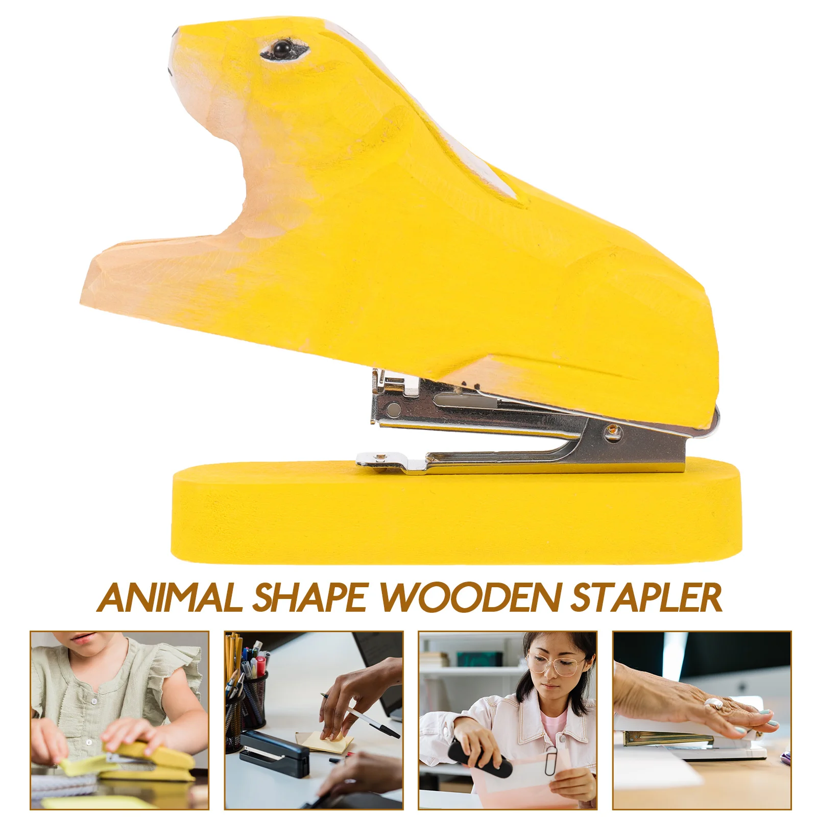 Wooden Stapler Desk Supplies Metal Alloy Mini Practical Fun Office Accessories Craftsmanship Detail Stylish Animal Shape
Wooden Stapler Desk Supplies Metal Alloy Mini Practical Fun Office Accessories Craftsmanship Detail Stylish Animal Shape