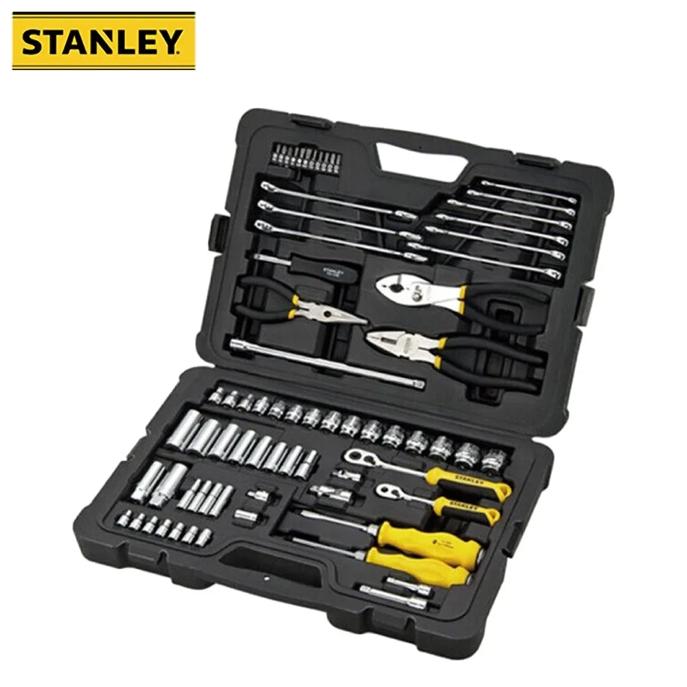 Stanley STMT74394 71pcs Professional Car Repair Wrench Set with 2pcs Spark Plug Sockets CR-V Precision Forging for Mechanic
Stanley STMT74394 71pcs Professional Car Repair Wrench Set with 2pcs Spark Plug Sockets CR-V Precision Forging for Mechanic