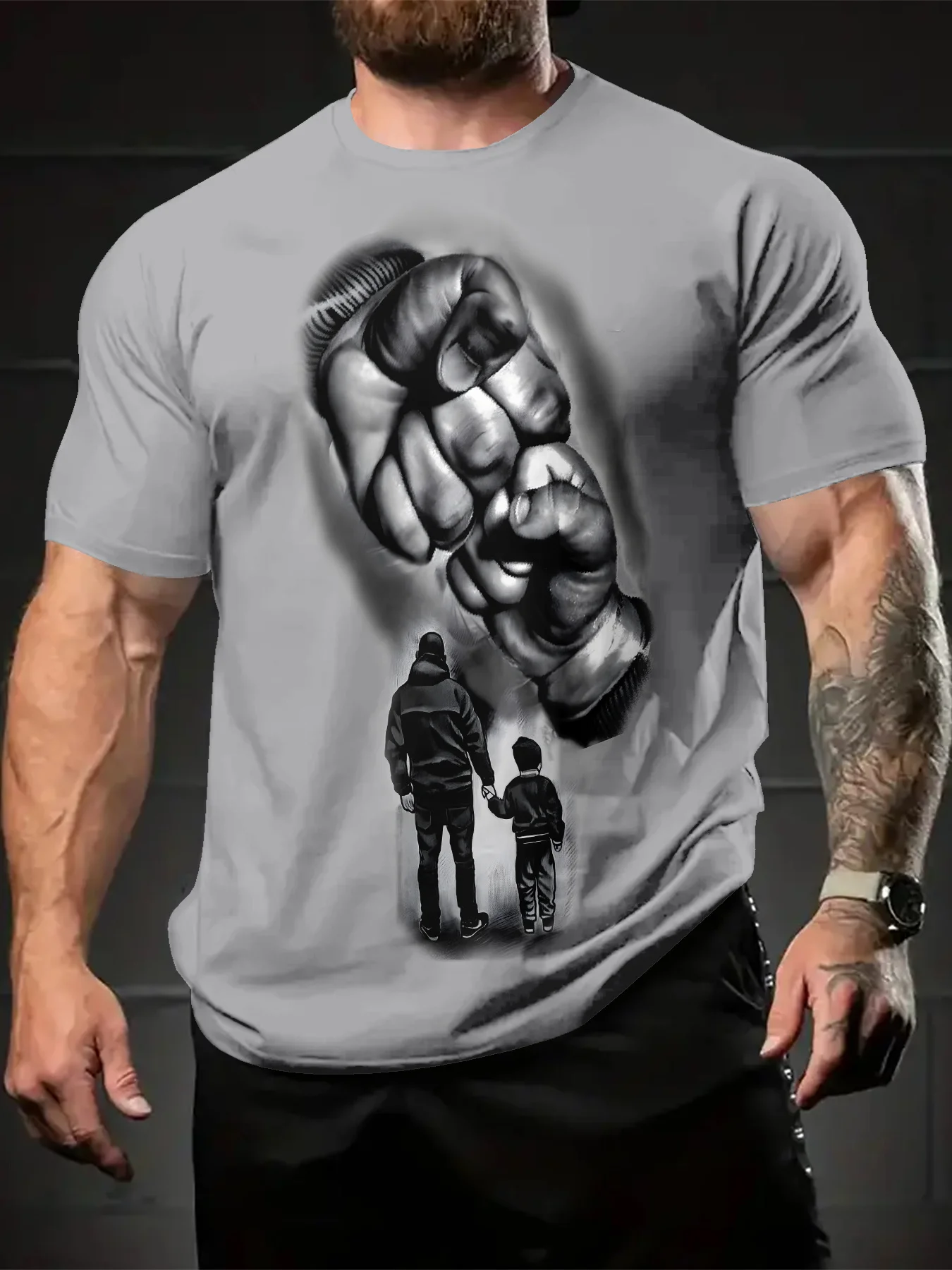 Men's 3D Judas Priest Graphic Tee - Black & White with Red Accents, Casual Polyester Crew Neck T-Shirt, Bold Graphic Tee|
Men's 3D Judas Priest Graphic Tee - Black & White with Red Accents, Casual Polyester Crew Neck T-Shirt, Bold Graphic Tee|