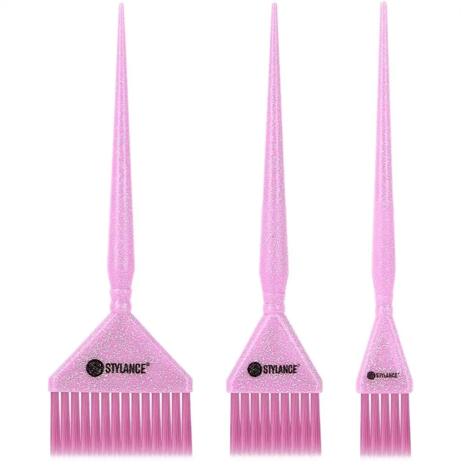 Glitter Hair Dye Brush Set for Professional Coloring, Root Touch-Up & Hair Treatment, 3 Sizes Pink Tint Brushes for Salon & Home
Glitter Hair Dye Brush Set for Professional Coloring, Root Touch-Up & Hair Treatment, 3 Sizes Pink Tint Brushes for Salon & Home