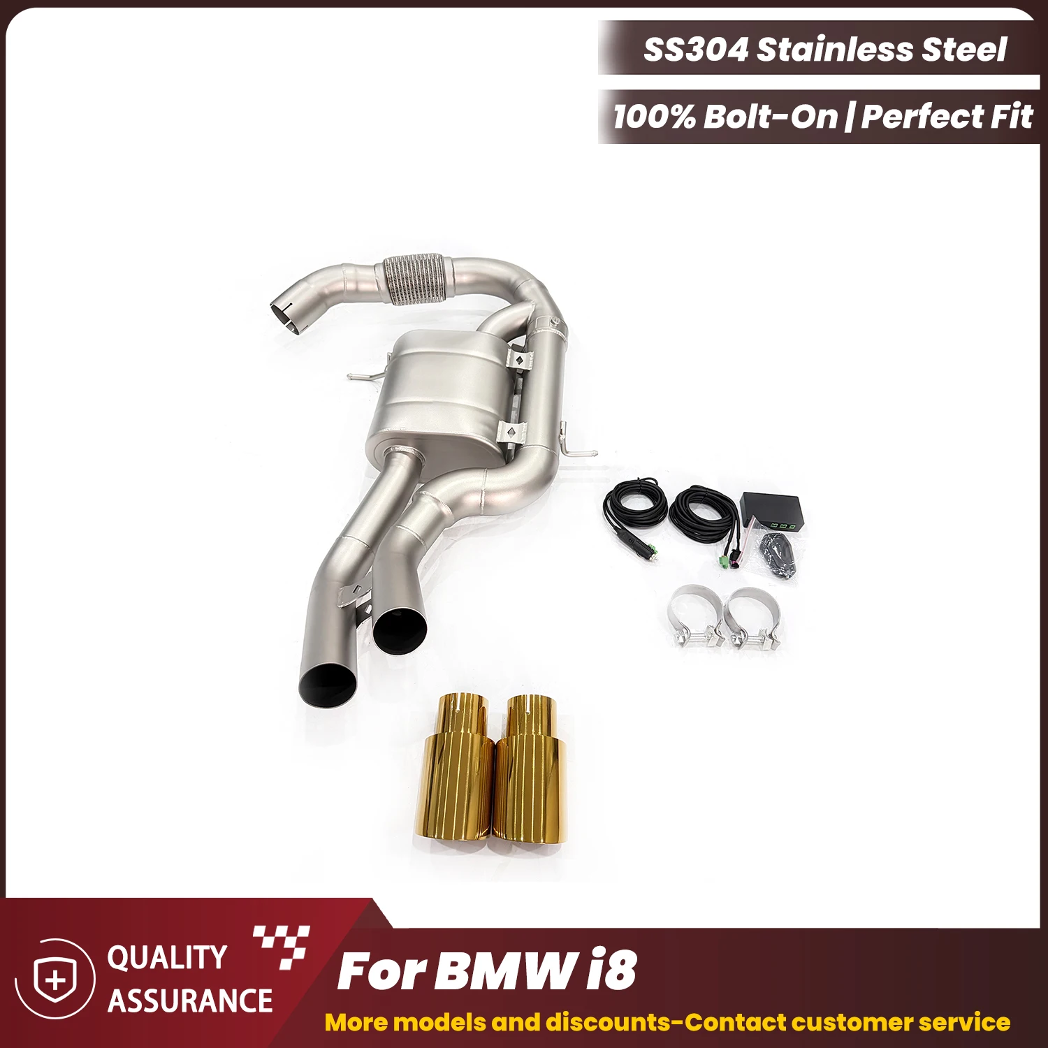 ECCF Valvetronic Catback Exhaust For BMW i8 Aggressive Exhaust Sound Performance Upgrade Easy Installation
ECCF Valvetronic Catback Exhaust For BMW i8 Aggressive Exhaust Sound Performance Upgrade Easy Installation