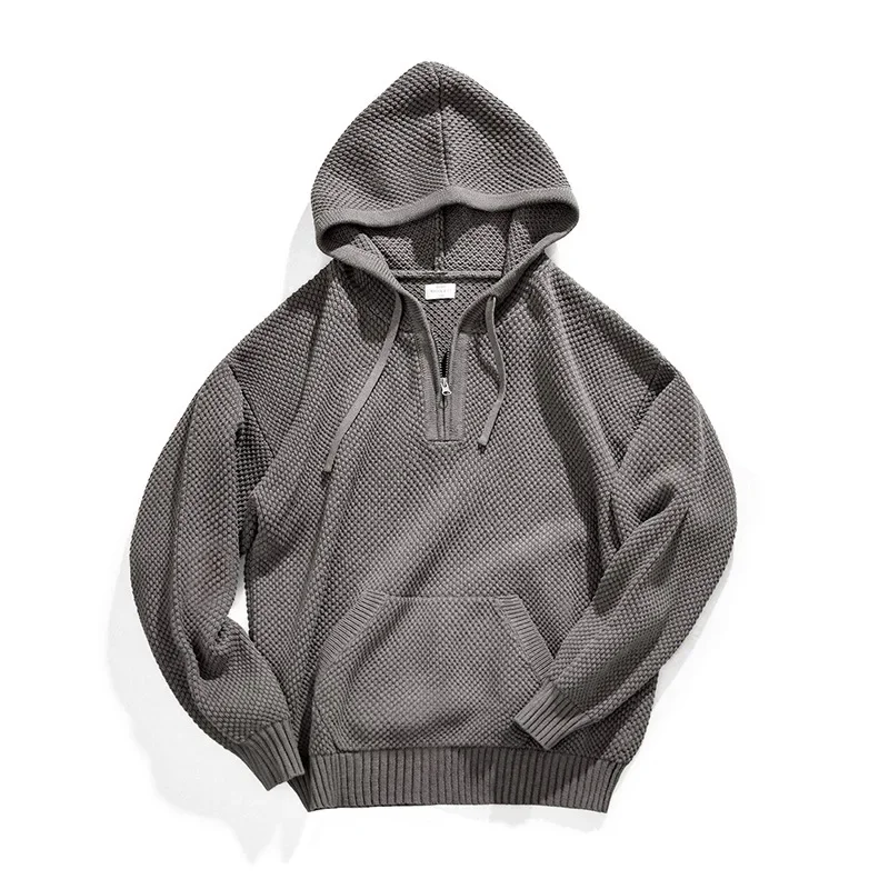LIBIELIY American-style Casual Men's Half-zip Sweatshirt. Autumn And Winter Pineapple-pattern Knitted Sweater With A Hood And Th
LIBIELIY American-style Casual Men's Half-zip Sweatshirt. Autumn And Winter Pineapple-pattern Knitted Sweater With A Hood And Th