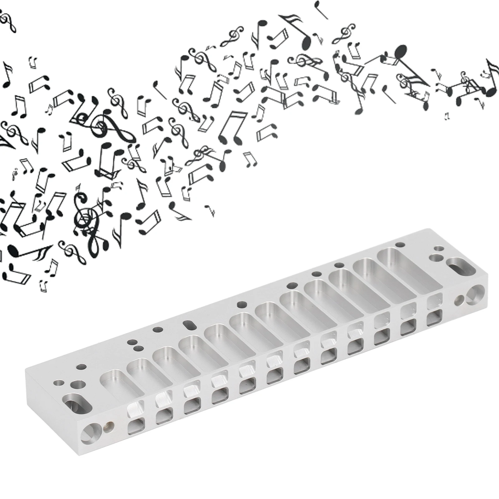 12Hole Harmonica Comb Harmonica Comb Part 12Hole Chromatic Scale Comb Frosted Silver Lightweight for HOHNER 270D Harmonica Comb
12Hole Harmonica Comb Harmonica Comb Part 12Hole Chromatic Scale Comb Frosted Silver Lightweight for HOHNER 270D Harmonica Comb