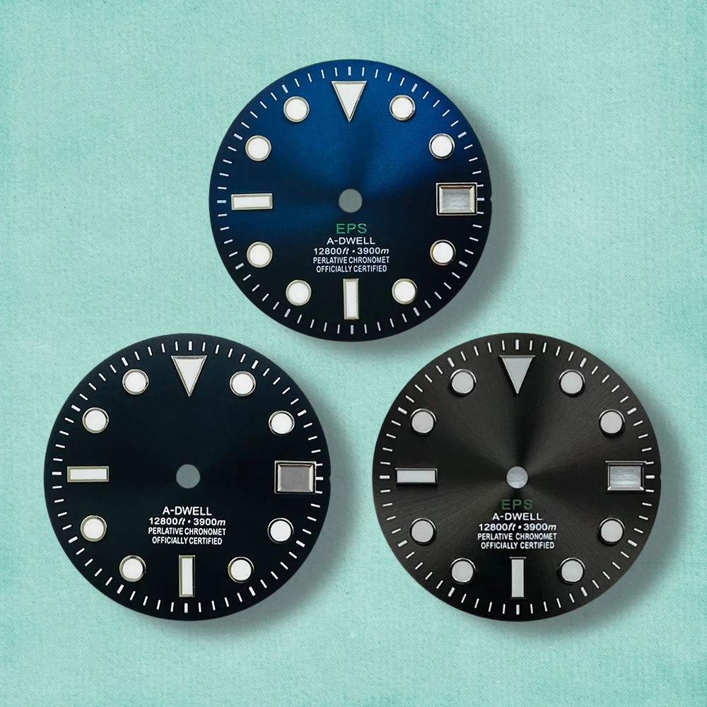 28.5mm High Quality S Logo SUB Dial NH35 Dial Suitable For NH35/NH36 Movement C3 Green Luminous NH35 Modification Accessories
28.5mm High Quality S Logo SUB Dial NH35 Dial Suitable For NH35/NH36 Movement C3 Green Luminous NH35 Modification Accessories
