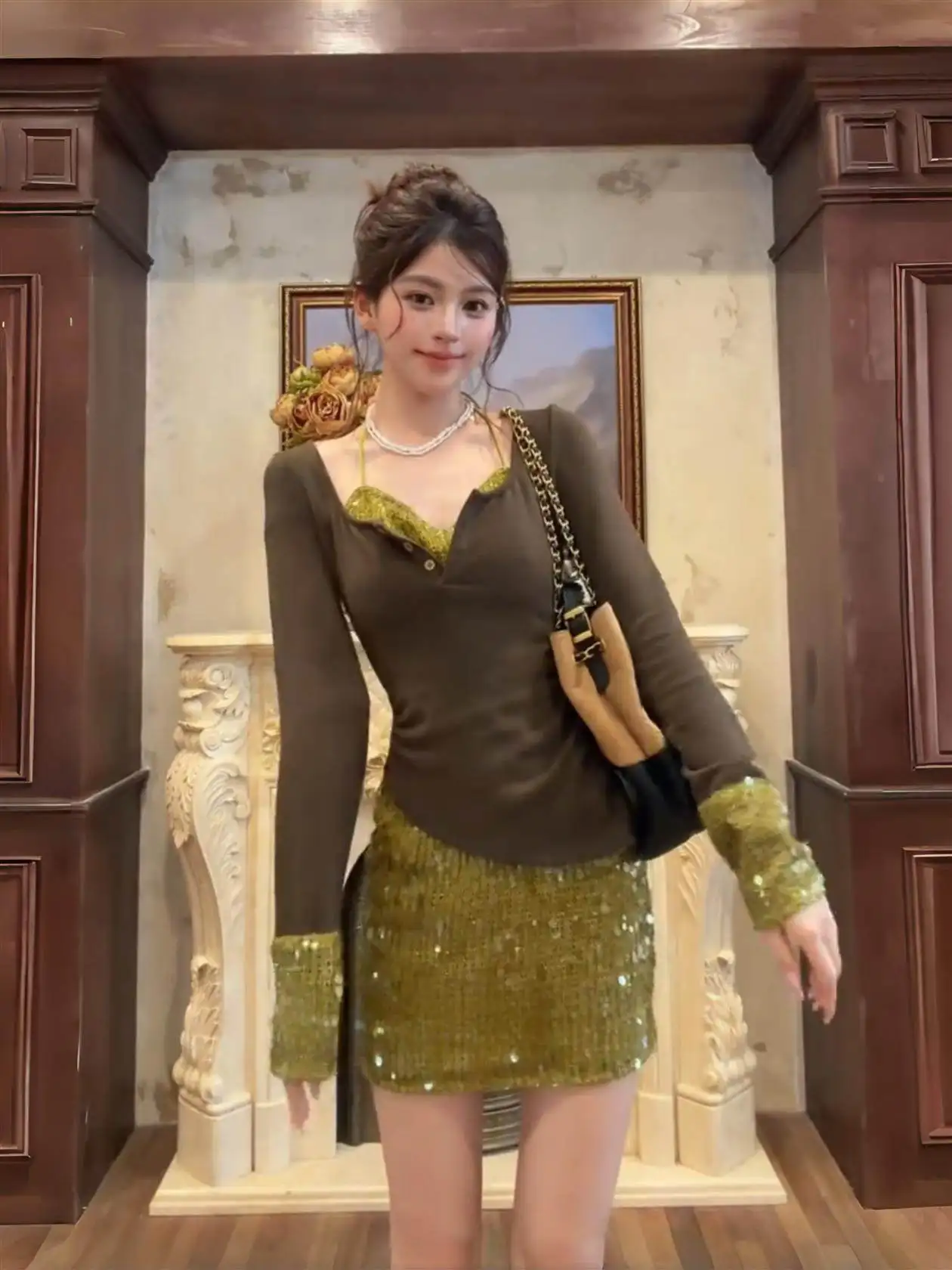 Pure Desire Knitted Wrap Dr High Waist Bodycon Dr Inner Wear Birthday New Year's Outfit Sexy Girl Sle Long Sve V-Ne
Pure Desire Knitted Wrap Dr High Waist Bodycon Dr Inner Wear Birthday New Year's Outfit Sexy Girl Sle Long Sve V-Ne