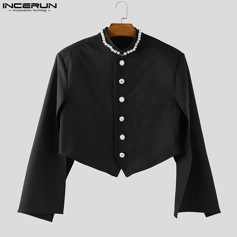 INCERUN Men Jackets Patchwork Stand Collar Split Long Sleeve Button Male Crop Coats Streetwear 2025 Fashion Casual Outerwear Men
INCERUN Men Jackets Patchwork Stand Collar Split Long Sleeve Button Male Crop Coats Streetwear 2025 Fashion Casual Outerwear Men