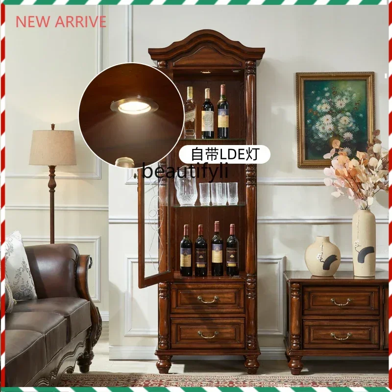 DD132 solid wood single-door wine cabinet is retro and old, wine storage glass wine cabinet display cabinet for home use
DD132 solid wood single-door wine cabinet is retro and old, wine storage glass wine cabinet display cabinet for home use
