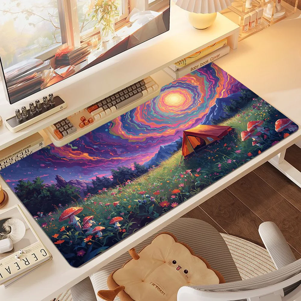 Абстрактный игровой коврик «Фантастический лес» для мыши и стола, с нескользящей резиновой основой, точной строчкой, моющийся, для игр и офиса
Абстрактный игровой коврик «Фантастический лес» для мыши и стола, с нескользящей резиновой основой, точной строчкой, моющийся, для игр и офиса