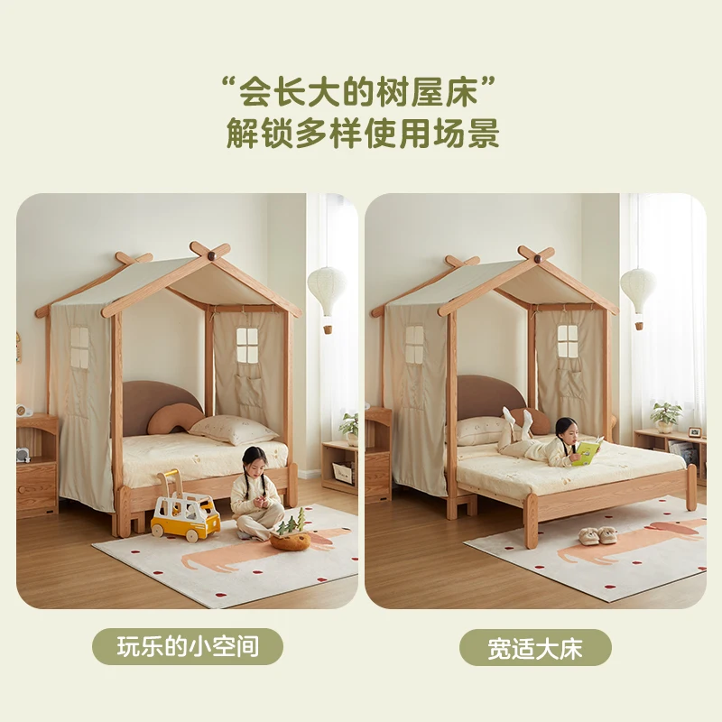 *Nordic style children's room, treehouse, tent bed, bedroom, children's extendable single bed
*Nordic style children's room, treehouse, tent bed, bedroom, children's extendable single bed