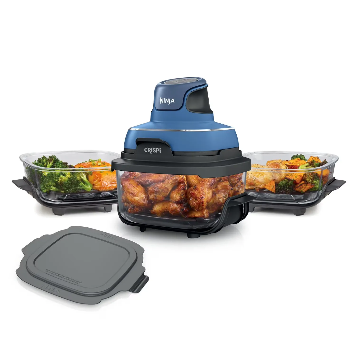 Crispi 5-in-1 Portable Glass Air Fry Cooking System, 3 Containers
Crispi 5-in-1 Portable Glass Air Fry Cooking System, 3 Containers