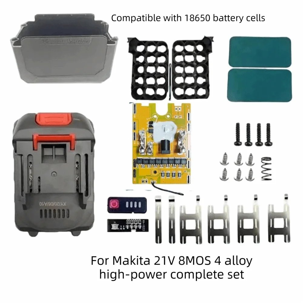 Charging PCBA 21V Battery Storage Box 10/15/20 Core High-Power Power Tools Case Universal 40A BMS Box for Makita Cutting Tools
Charging PCBA 21V Battery Storage Box 10/15/20 Core High-Power Power Tools Case Universal 40A BMS Box for Makita Cutting Tools