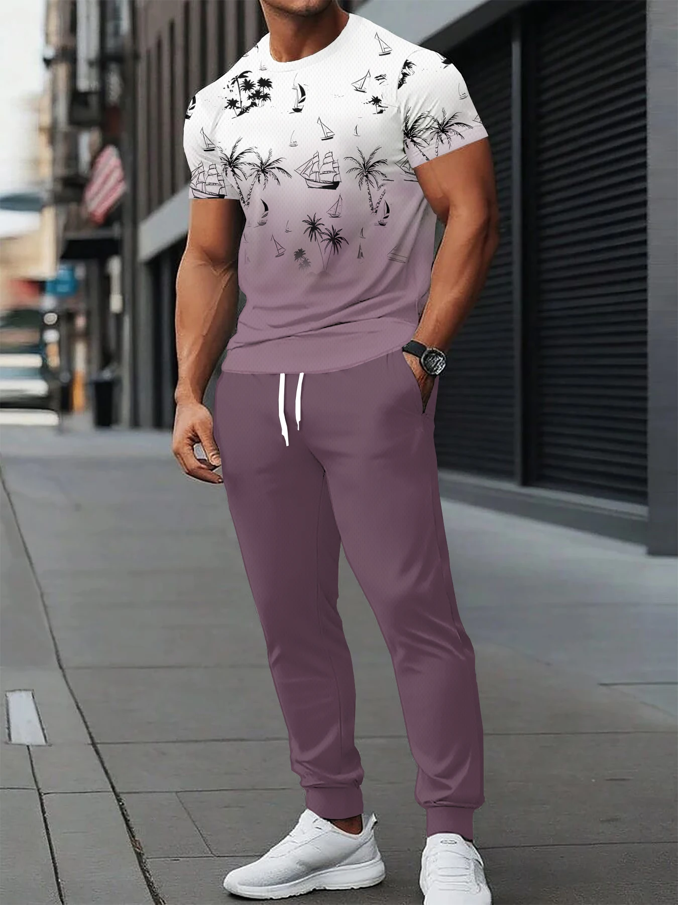 2026 Summer New Men's Short-Sleeved Long Pants Set with 3D Pattern Printing for Street Casual Fashion Soft and Comfortable
2026 Summer New Men's Short-Sleeved Long Pants Set with 3D Pattern Printing for Street Casual Fashion Soft and Comfortable