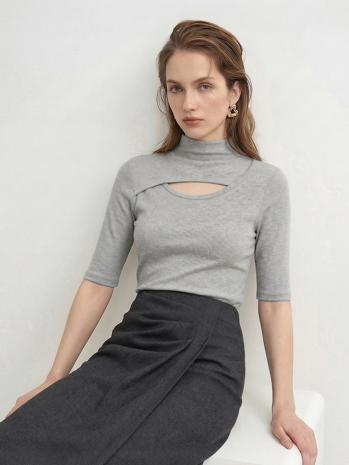 CVANEA Spring 26 Women's Modal Wool Knitwear Hollow out Casual Versatile T-irt Comfortable Soft Spring Faion Ladies' Tops
CVANEA Spring 26 Women's Modal Wool Knitwear Hollow out Casual Versatile T-irt Comfortable Soft Spring Faion Ladies' Tops