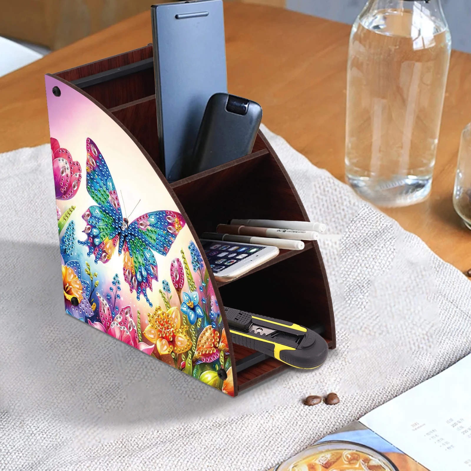 DIY Diamond Painting Kit Triangle Shaped Organizer Box Butterfly Wooden Box
DIY Diamond Painting Kit Triangle Shaped Organizer Box Butterfly Wooden Box
