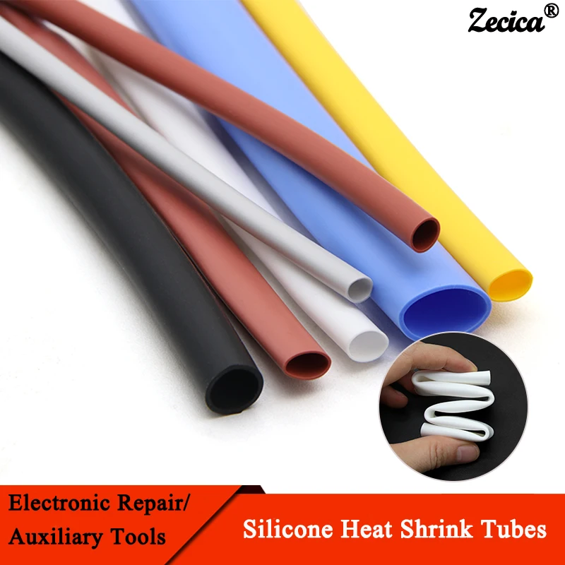 1m Silicone Heat Shrink Tube Diameter 0.8~30mm Flexible Cable Sleeve Insulated 2500V High Temperature Soft Wire Wrap Protector
1m Silicone Heat Shrink Tube Diameter 0.8~30mm Flexible Cable Sleeve Insulated 2500V High Temperature Soft Wire Wrap Protector