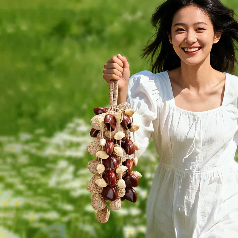 Natural Fruit Shell Bells Handheld Yoga Meditation Wind Chime Sound Healing Professional Handbell Outdoor Hanging Wind Chimes
Natural Fruit Shell Bells Handheld Yoga Meditation Wind Chime Sound Healing Professional Handbell Outdoor Hanging Wind Chimes