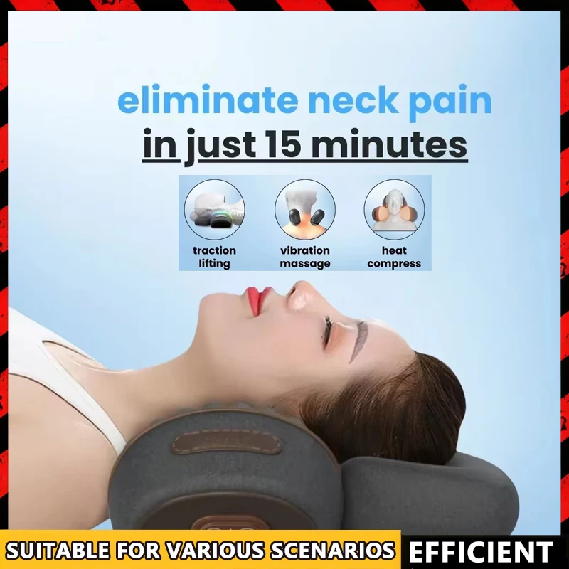 Soothe-3-in-1 Neck Massager Cervical Pillow Hot Compress Vibration Massage Neck Traction Relax Pillow Spine Support Massager
Soothe-3-in-1 Neck Massager Cervical Pillow Hot Compress Vibration Massage Neck Traction Relax Pillow Spine Support Massager