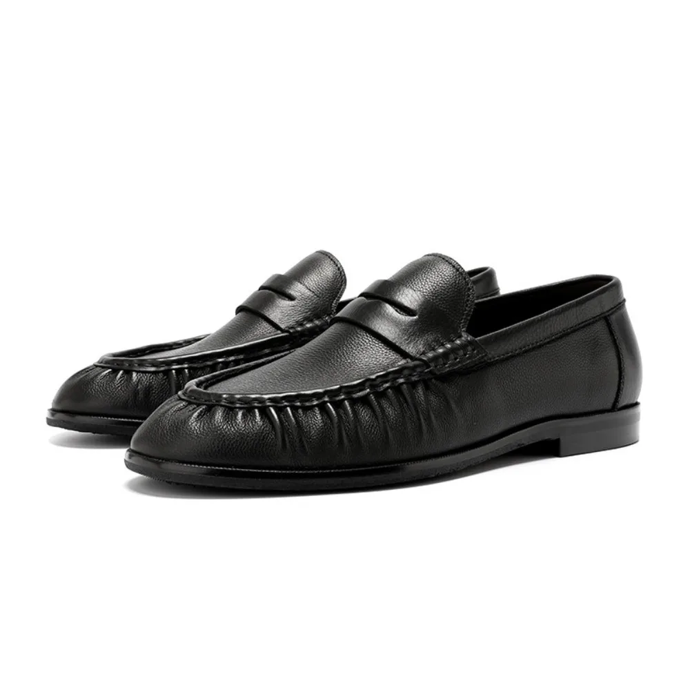 Genuine Leather Men Loafers Soft Sole Soft Upper Breathable Slip on Lazy Shoes Business Casual Leather Summer
Genuine Leather Men Loafers Soft Sole Soft Upper Breathable Slip on Lazy Shoes Business Casual Leather Summer