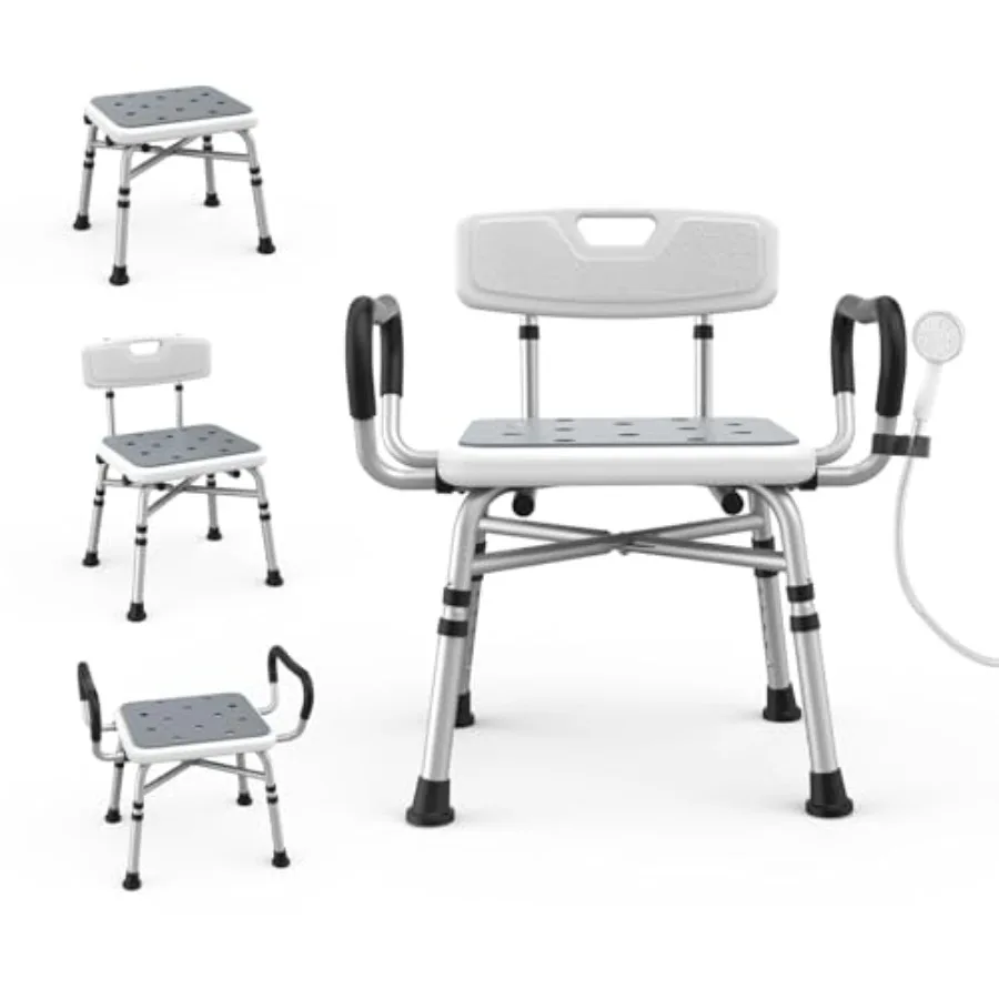 Heavy Duty Shower Chair for Inside Shower and Tub with Reinforced X-Bar Padded Arms and Backrest Height Adjustable Ideal Shower
Heavy Duty Shower Chair for Inside Shower and Tub with Reinforced X-Bar Padded Arms and Backrest Height Adjustable Ideal Shower