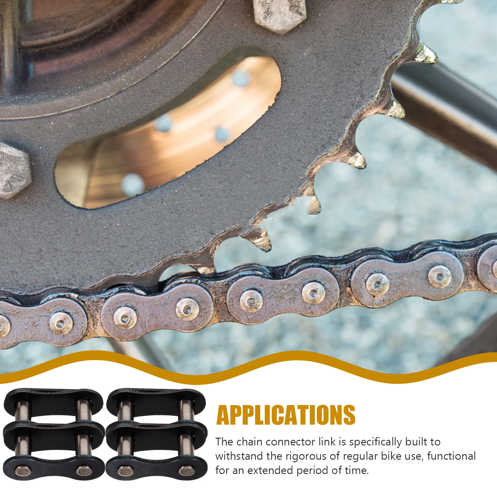 10pcs Bicycle Chain Connector Link Alloy Steel Bike Chain Links Repair Kit Durable for Most Bikes Easy Installation
10pcs Bicycle Chain Connector Link Alloy Steel Bike Chain Links Repair Kit Durable for Most Bikes Easy Installation