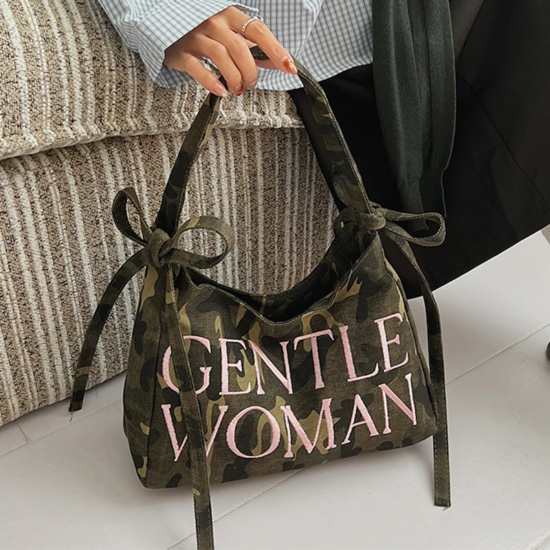 camouflage canvas Bag For Women Korean Style Trend Y2K Brand Underarm Shoulder Bag Female Letter Printing Fabric Handbag Tote
camouflage canvas Bag For Women Korean Style Trend Y2K Brand Underarm Shoulder Bag Female Letter Printing Fabric Handbag Tote