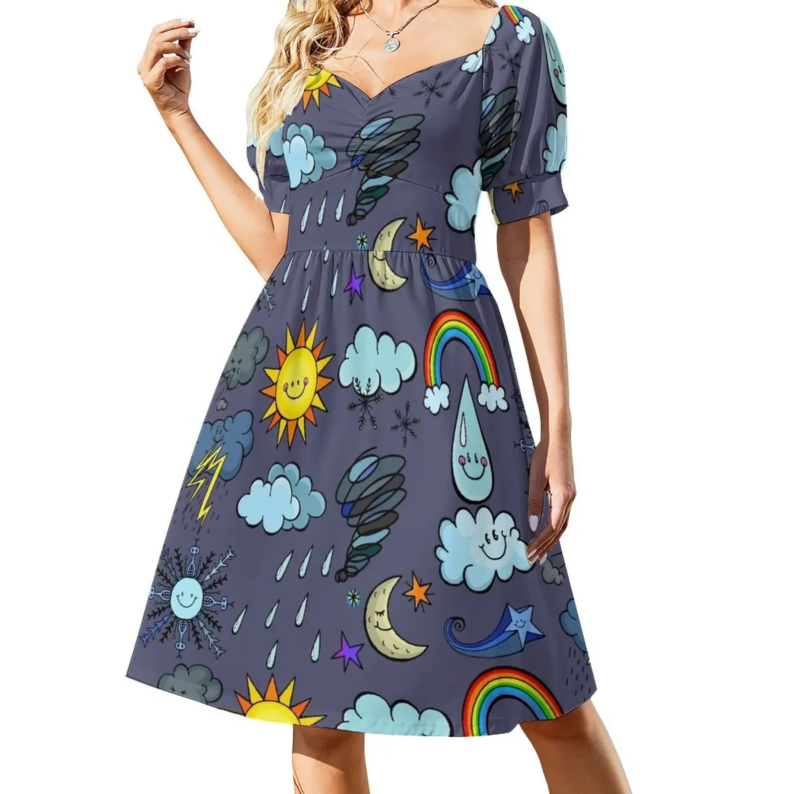 Weather Doodles Short-Sleeved Dress women's dresses luxury dress dresses womans clothing
Weather Doodles Short-Sleeved Dress women's dresses luxury dress dresses womans clothing