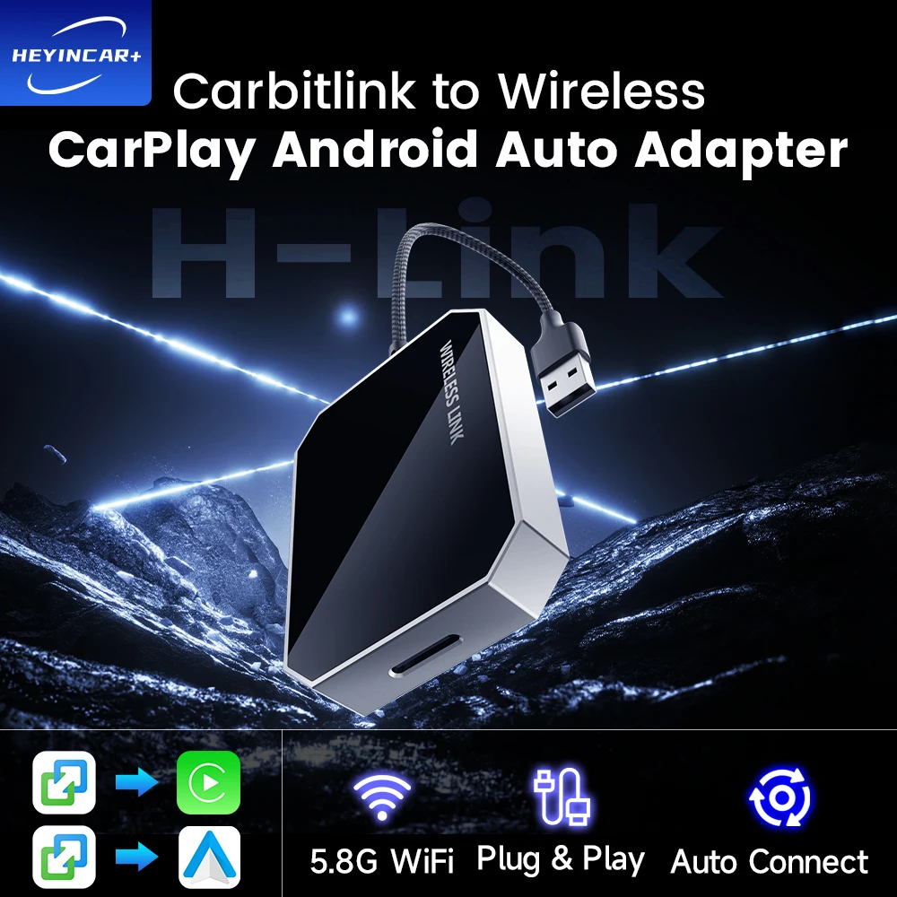 New HEYINCAR Carbitlink to Wireless Android atuo adapter Carplay wireless For Baic Jetour Geely Dongfeng GAC Yandex map spotify
New HEYINCAR Carbitlink to Wireless Android atuo adapter Carplay wireless For Baic Jetour Geely Dongfeng GAC Yandex map spotify