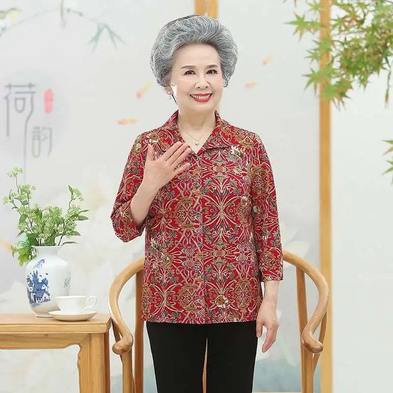 Summer Women's irt Middle-aged And Slim Fit Casual Polyester Fiber 50cm-65cm Long Sve Color Busin Office Wear
Summer Women's irt Middle-aged And Slim Fit Casual Polyester Fiber 50cm-65cm Long Sve Color Busin Office Wear