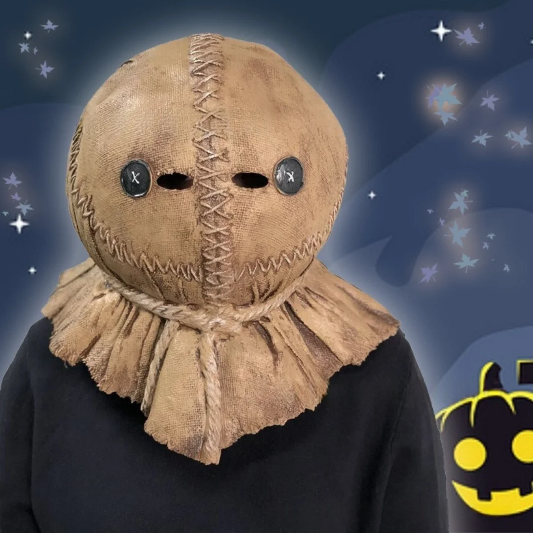 Halloween serial killer scares - Halloween party props evil spirit scare doll, latex rope, linen mask with human head.
Halloween serial killer scares - Halloween party props evil spirit scare doll, latex rope, linen mask with human head.