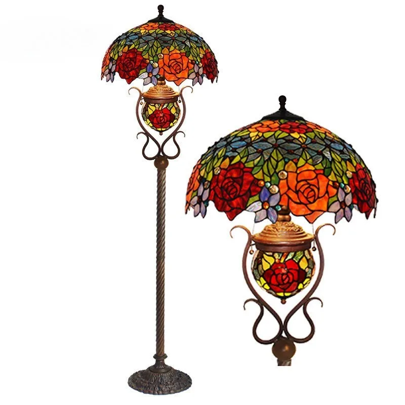 Two-color rose lamp mother and child floor lamp glass art decoration living room lamp
Two-color rose lamp mother and child floor lamp glass art decoration living room lamp