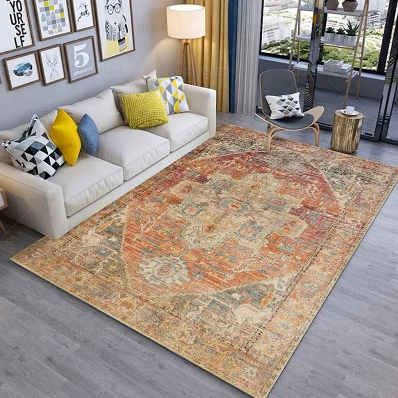 VIKAMA Vintage Bohemian Area Rug Non-Slip Easy-to-Clean Living Room Bedroom Floor Mat Dining Room Study Carpet Home Decoration
VIKAMA Vintage Bohemian Area Rug Non-Slip Easy-to-Clean Living Room Bedroom Floor Mat Dining Room Study Carpet Home Decoration