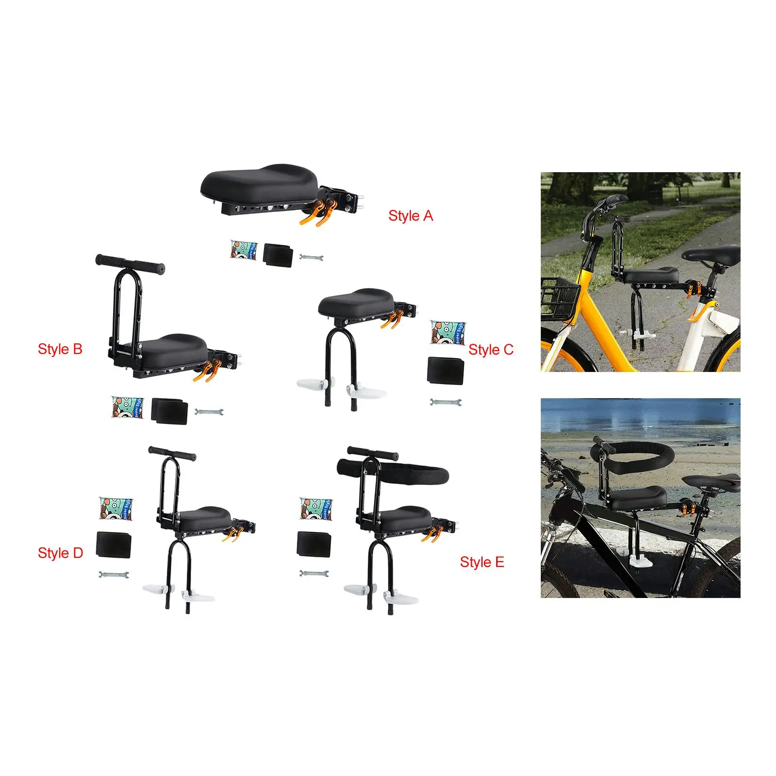 Kids Bike Seat Comfortable Front Mounted Attachment Adjustable Portable Professional Replacement Convenient Front Bicycle Seat
Kids Bike Seat Comfortable Front Mounted Attachment Adjustable Portable Professional Replacement Convenient Front Bicycle Seat